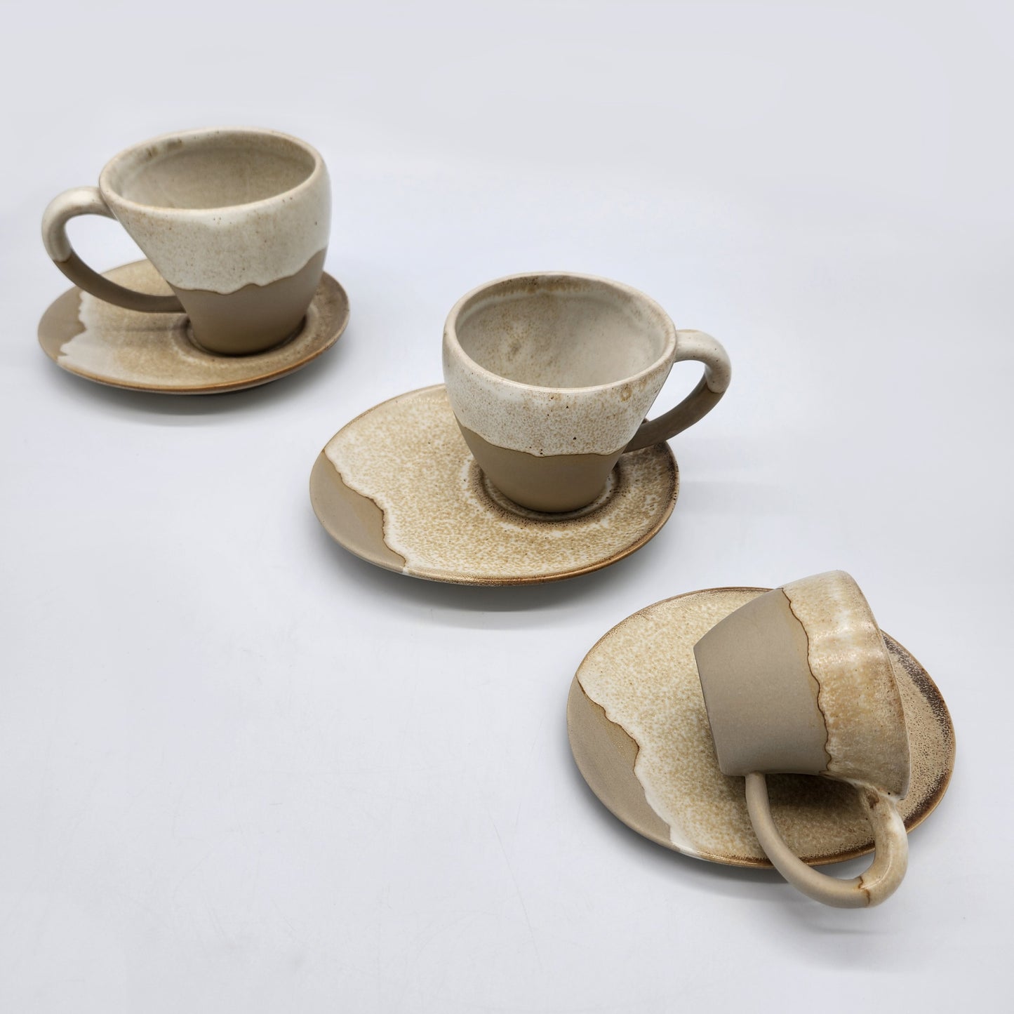 Coffee Cup & Saucer Ear Handle